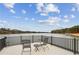 Scenic lake view from balcony with comfortable seating, ideal for relaxing and entertaining guests at 8 Colonial Club Se Dr, Acworth, GA 30102