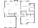 Detailed floor plan showcasing layout of living room, kitchen, bedrooms, bathrooms, and garage at 8 Colonial Club Se Dr, Acworth, GA 30102