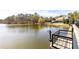 Expansive lake view with trees, lake access, and recreational amenities like tennis at 3338 Breton Ne Cir, Brookhaven, GA 30319