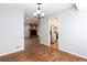 The dining room offers an easy transition into the living room and kitchen area at 3485 Sheree Trl, Stone Mountain, GA 30087