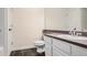 Bathroom featuring a white vanity with a gray countertop and a toilet at 955 Juniper Ne St # 4125, Atlanta, GA 30309