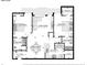 Detailed floor plan showcasing the layout, dimensions, and room placement of the property at 955 Juniper Ne St # 4125, Atlanta, GA 30309