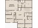 Detailed floor plan of the second floor, showing the layout of the primary bedroom, additional bedrooms, and bathrooms at 176 Silverton Dr, Dacula, GA 30019