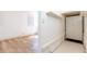 Hallway includes light hard wood floors and built in locker storage at 589 Auburn Ne Ave # F, Atlanta, GA 30312