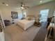 Bright bedroom featuring a ceiling fan and a serene atmosphere at 3987 Allegretto Cir # 250, Atlanta, GA 30339