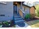 Inviting home entrance with freshly painted stairs and a stylish front door at 727 Cool Hollow Dr, Decatur, GA 30033