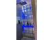 Modern shower with stylish glass block wall, sleek fixtures, and ambient lighting at 123 Spring St, Stockbridge, GA 30281
