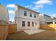 Private fenced backyard with a patio, offering a great outdoor living space at 3624 Silvery Way, Powder Springs, GA 30127