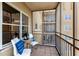 Enclosed balcony with furniture and great view at 300 Peachtree St # 23-A, Atlanta, GA 30308