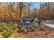 Stone sign at the entrance of Rivermont The Park community at 406 Hawkstone Way, Alpharetta, GA 30022