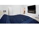 This bedroom features a wall-mounted electric fireplace, and ensuite access at 4809 Shae Ct, Powder Springs, GA 30127