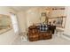 Living room featuring plush seating and staircase access at 31 Wyngate Ct, Dallas, GA 30157