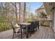 Inviting outdoor deck featuring outdoor furniture, ideal for enjoying the wooded backyard at 2711 Winding Ne Ln, Brookhaven, GA 30319