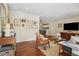 Living room featuring hardwood floors, neutral walls, and stylish decor at 2711 Winding Ne Ln, Brookhaven, GA 30319