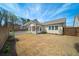 Fenced backyard with lawn, patio and view of the back of the house at 2917 Knob Creek Dr, Snellville, GA 30078