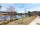 Bocce ball court with scenic view of the pond at 2917 Knob Creek Dr, Snellville, GA 30078