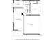 Basement floor plan layout featuring a recreation room, kitchenette, storage, garage, and deck at 31 Greenland Trce, Atlanta, GA 30342