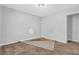 Bedroom with new carpet being installed and gray walls at 5338 Timor Trl, Lithonia, GA 30038