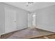 Bedroom with carpet flooring and view into another room at 5338 Timor Trl, Lithonia, GA 30038