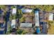 Aerial view of a residential complex with manicured grounds, a sparkling pool, and parking areas at 1261 Lavista Ne Rd # B3, Atlanta, GA 30324