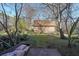 Secluded backyard with greenery and patio area at 1261 Lavista Ne Rd # B3, Atlanta, GA 30324