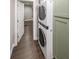 Stacked washer and dryer, situated in the laundry room of the property at 1261 Lavista Ne Rd # B3, Atlanta, GA 30324