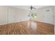 Open living room with hardwood floors, recessed lighting, and exterior access at 2664 Homeland Dr, Atlanta, GA 30360