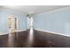 Blue bedroom with archways and wood floors at 401 Peachtree Battle Nw Ave, Atlanta, GA 30305