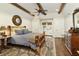 Comfortable bedroom featuring wood beams, a log bed, and natural light at 0 Winterthur, Sandy Springs, GA 30328