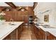 Kitchen with custom wood cabinets, professional appliances, and marble countertops at 0 Winterthur, Sandy Springs, GA 30328