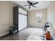 Bedroom with ceiling fan, natural light, and murphy bed at 120 Centennial Ridge Dr, Acworth, GA 30102