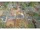 Aerial shot of home, illustrating proximity to neighboring properties at 3235 Bluebird Ln, Decatur, GA 30032