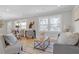 Bright and airy living room with stylish furnishings, hardwood floors, and large windows at 3235 Bluebird Ln, Decatur, GA 30032