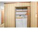 This laundry room has a washer and dryer at 4676 Ridgewood Dr, Forest Park, GA 30297