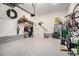 Spacious garage with epoxy flooring, bike racks, and overhead storage at 233 Retreat Ln, Canton, GA 30114