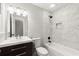 Elegant bathroom featuring a marble-tiled shower, modern vanity, and sleek fixtures at 270 Piedmont Ne Rd, Marietta, GA 30066
