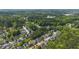 Aerial view of a quiet, tree-lined neighborhood with well-maintained homes at 3644 Gray Birch Dr, Decatur, GA 30034