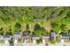 Aerial view of several residential homes surrounded by lush, mature trees at 3644 Gray Birch Dr, Decatur, GA 30034