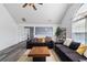 Inviting living room with plenty of natural light, modern flooring and neutral paint at 3644 Gray Birch Dr, Decatur, GA 30034
