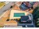 An aerial view of the neighborhood pool at 5732 Ashleigh Walk Dr, Suwanee, GA 30024