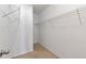 Walk-in closet with shelving provides ample storage space at 600 Canterbury Ln, Lawrenceville, GA 30046