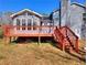 Exterior view of the deck and backyard of the house at 4185 Duesenberg Dr, Tucker, GA 30084