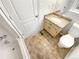 Cozy bathroom featuring a vanity with granite countertop and tiled floors at 156 Page Pl, Canton, GA 30114