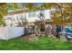 Exterior view of a backyard featuring a patio and privacy fence at 2297 Elmbridge Rd, Buford, GA 30519
