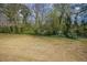 Large grassy backyard lined with trees at 4094 E Glade Ct, Decatur, GA 30035