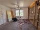 Living room with double windows that let in lots of natural light ready for renovation at 4625 Orkney Sw Ln, Atlanta, GA 30331