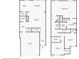 House floor plans showing kitchen, living room, bedrooms, and garage layout at 2474 Whiteoak Se Run # 18, Smyrna, GA 30080