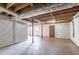 Large unfinished basement with visible beams and pipes, great for storage at 4641 Waterford Ct, Atlanta, GA 30338