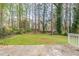 Spacious backyard with mature trees and lush greenery, perfect for outdoor activities at 1624 Linda Dr, Decatur, GA 30032