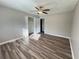 Bedroom features a spacious closet and hardwood floors at 3633 Mill Glen Dr, Douglasville, GA 30135